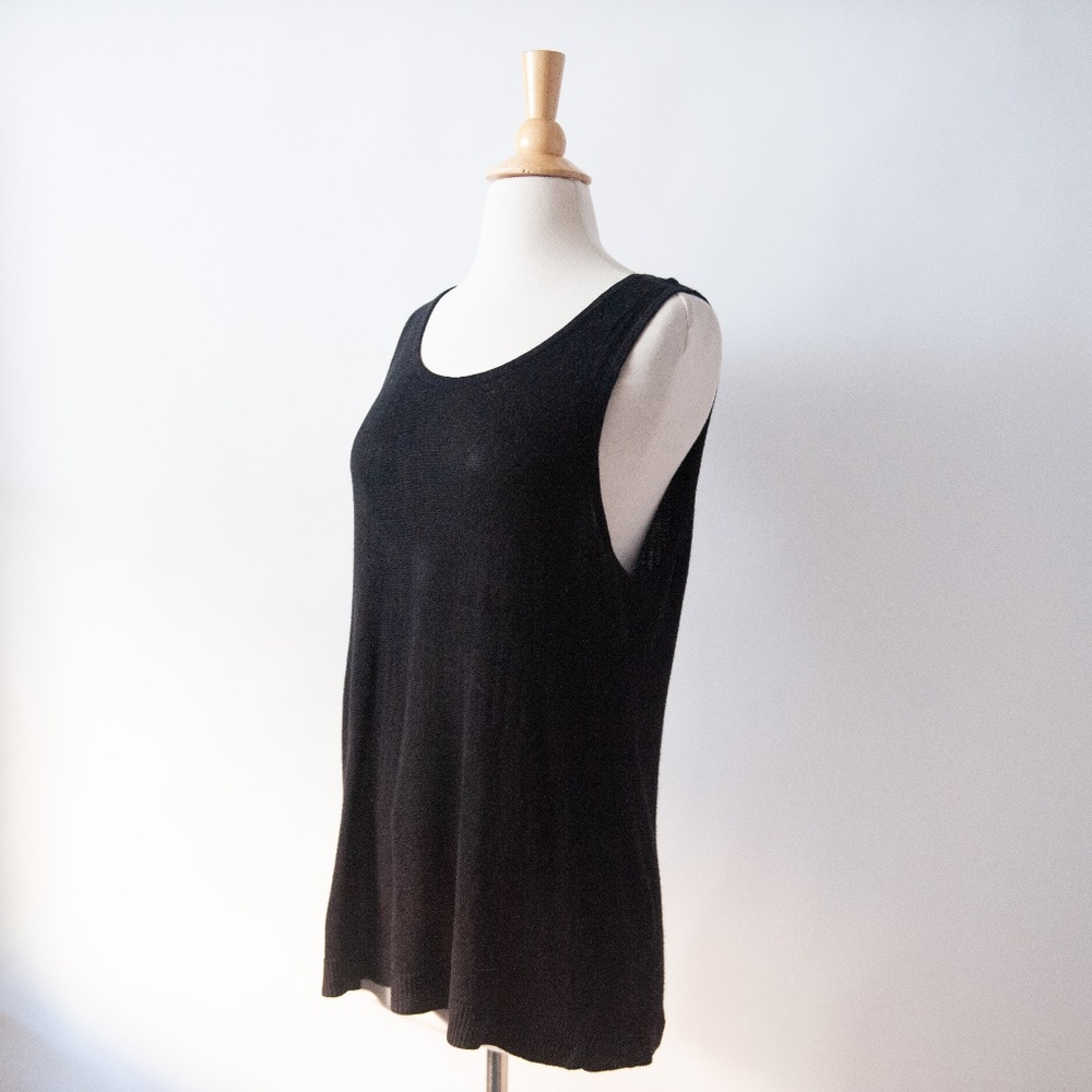 Christopher & Banks Knit Rayon Scoop Neck Tank Top